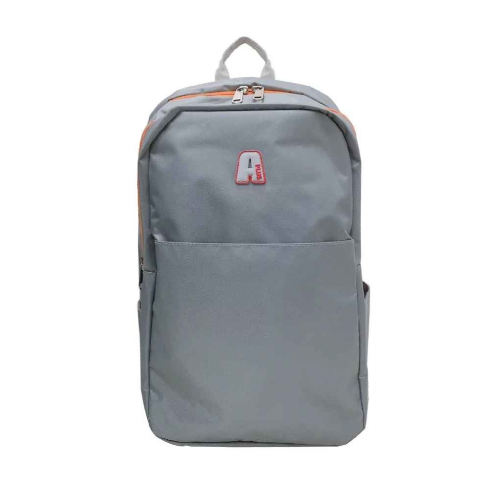 A-PLUS後背包 素色筆電包 防潑水材質 灰色 201 彩色世界-細節圖2