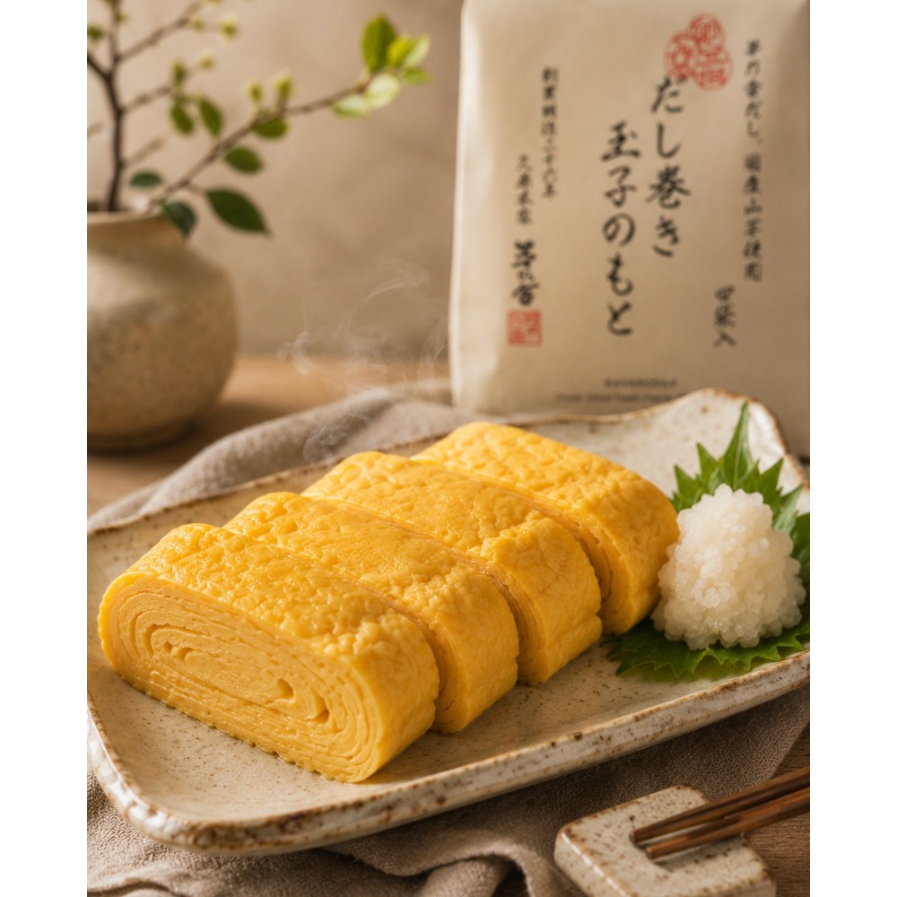 日本茅乃舍 久原本家 高湯玉子燒調味包 4袋入 日式玉子燒 だし巻き玉子のもと 日本進口-細節圖3