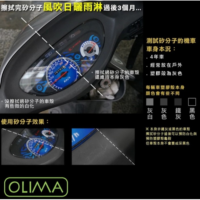 【亮駒汽美用品】OLIMA 塑膠白化還原劑《增黑版》-細節圖3