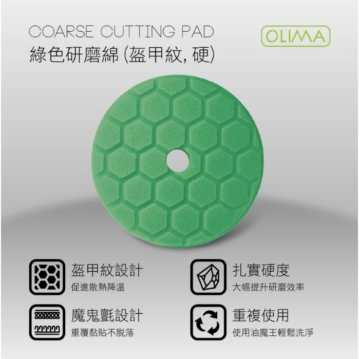 【亮駒汽美用品】比利時原料~OLIMA 5吋海棉 適用DAC15無線DA RO GA機-細節圖3