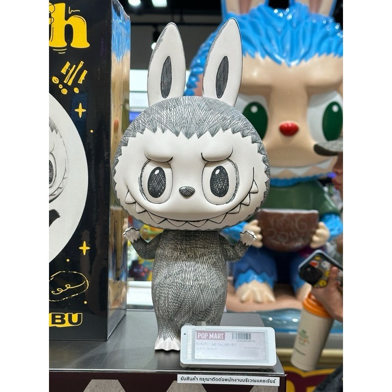 現貨POPMART 泡泡瑪特 MEGA LABUBU 400% 35公分 素描 拉布布-細節圖4