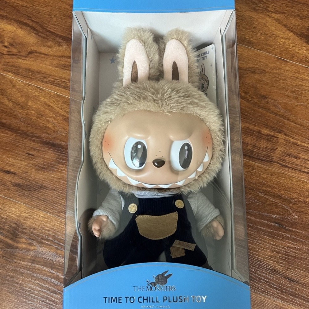 現貨POP MART 泡泡瑪特 THE MONSTERS LABUBU Time to chill-搪膠毛絨公仔 現貨-細節圖2