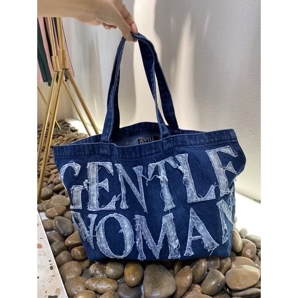 ✨泰國空運🛩️ 現貨 🔥GW超人氣Gentlewoman 帆布包托特包 白/黑 🇹🇭 帆布袋GW泰國代購-細節圖2