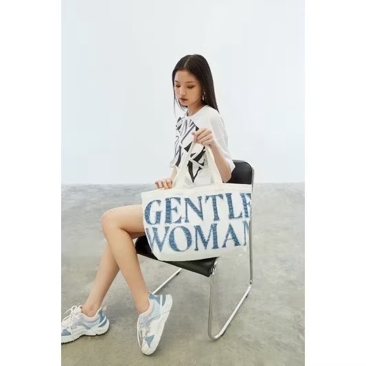 ✨泰國空運🛩️ 現貨 🔥GW超人氣Gentlewoman 帆布包托特包 白/黑 🇹🇭 帆布袋GW泰國代購-規格圖6
