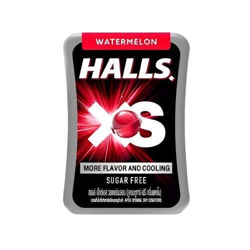 【HALLS.XS x泰國零食🤤】🇹🇭無糖薄荷糖 涼糖✨七種口味一次滿足  效期最新🆕冰涼清新必備🌈西瓜-規格圖5