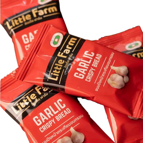 【Little Farm x泰國零食🤤】泰國 焗烤吐司餅乾 奶油 香蒜 獨立包裝 泰國零食 土司餅乾 麵包餅乾-細節圖5
