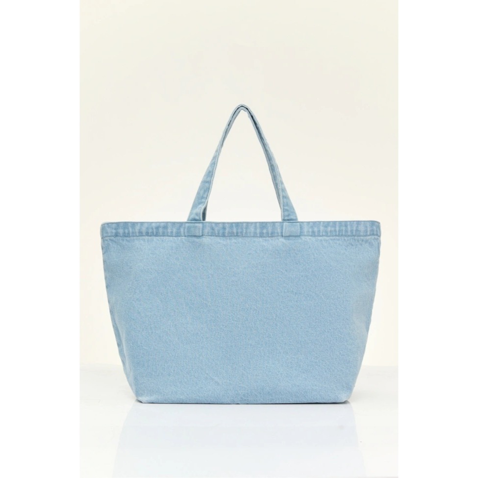全系列 GW代購 Gentlewoman帆布包 泡芙包 水餃包 生日禮物 牛仔包 丹寧包 淺藍色-細節圖5