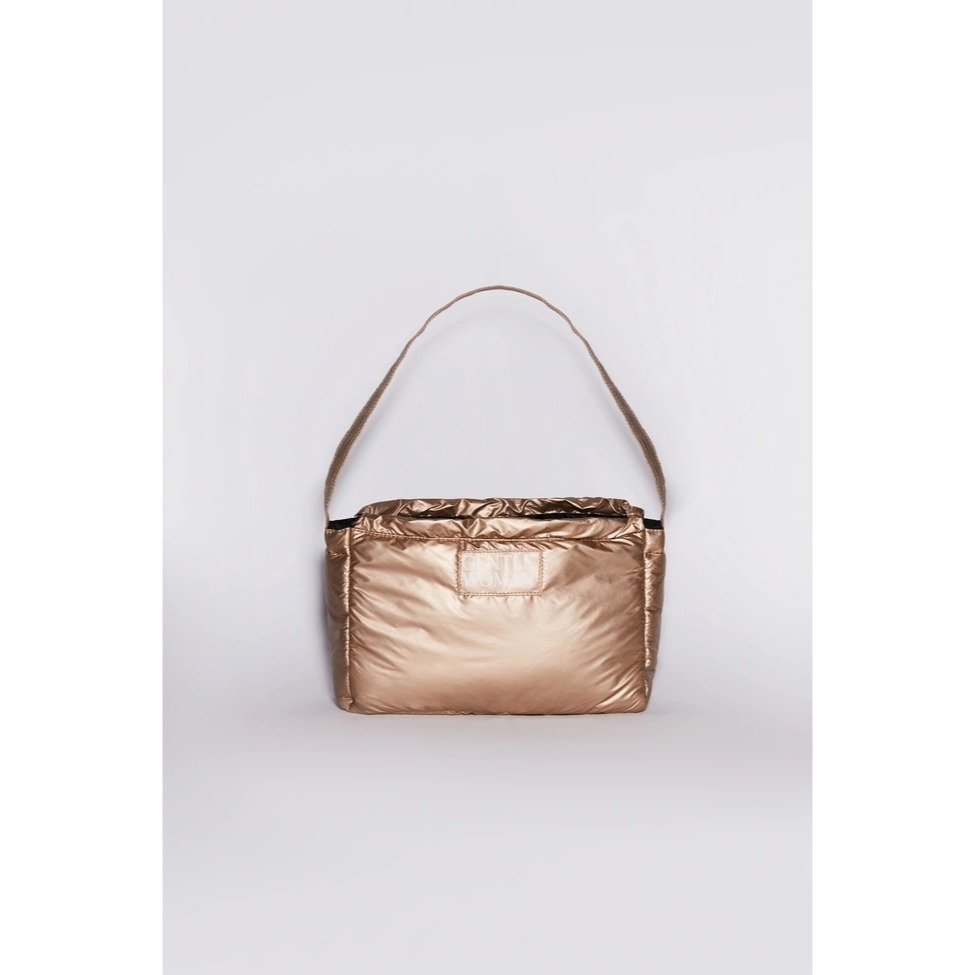 《泰國✈️空運》泰國🇹🇭Gentlewoman 腋下包 水餃包 牛仔包 水餃包 蓬鬆雲朵包/兩用包 香檳金-細節圖7