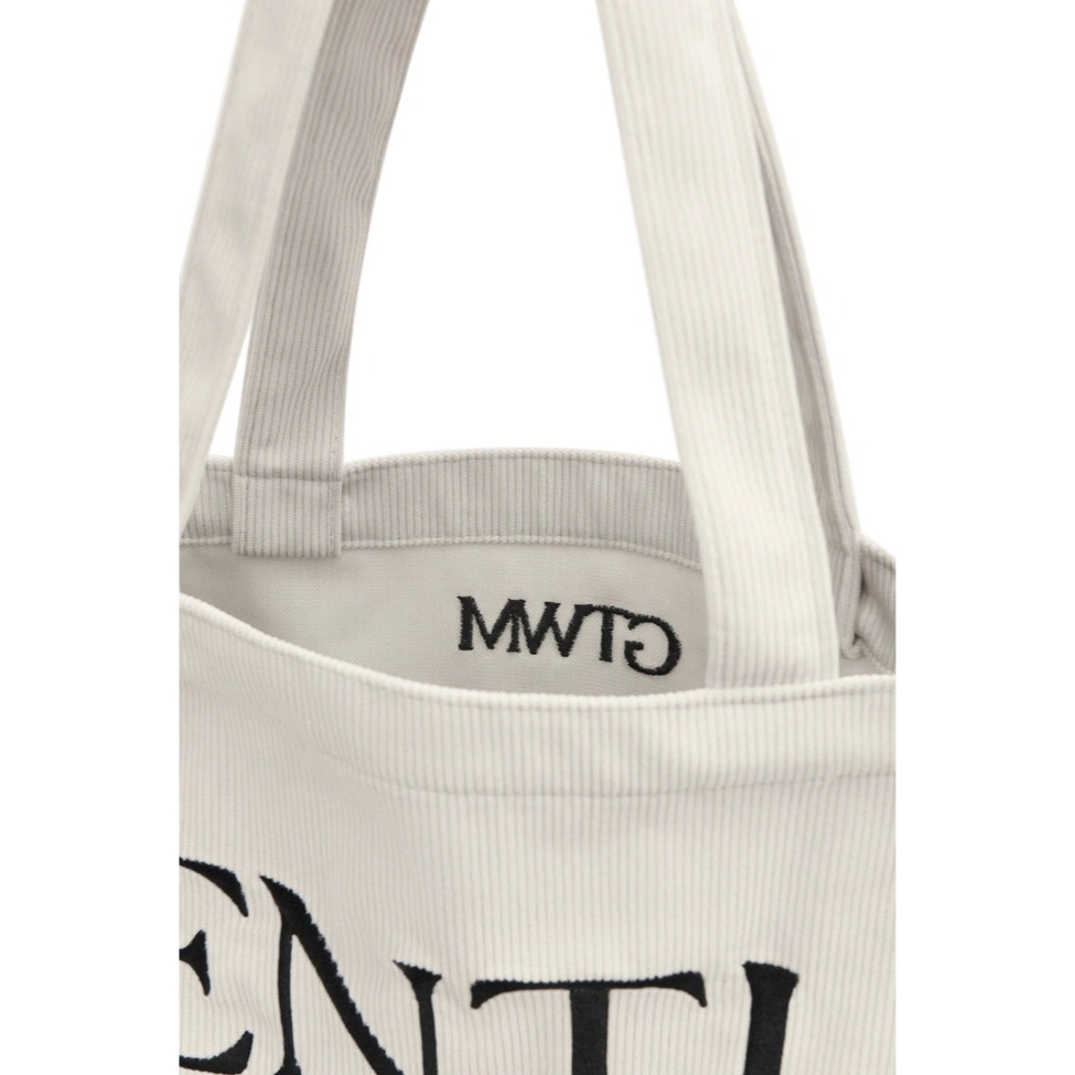 《GentlewomanX泰搶手✈️》 GW 撞色系列🆕 托特包 /燈芯絨材質 媽媽包 傭懶風包包 鬆弛感包包 黑白色-細節圖5