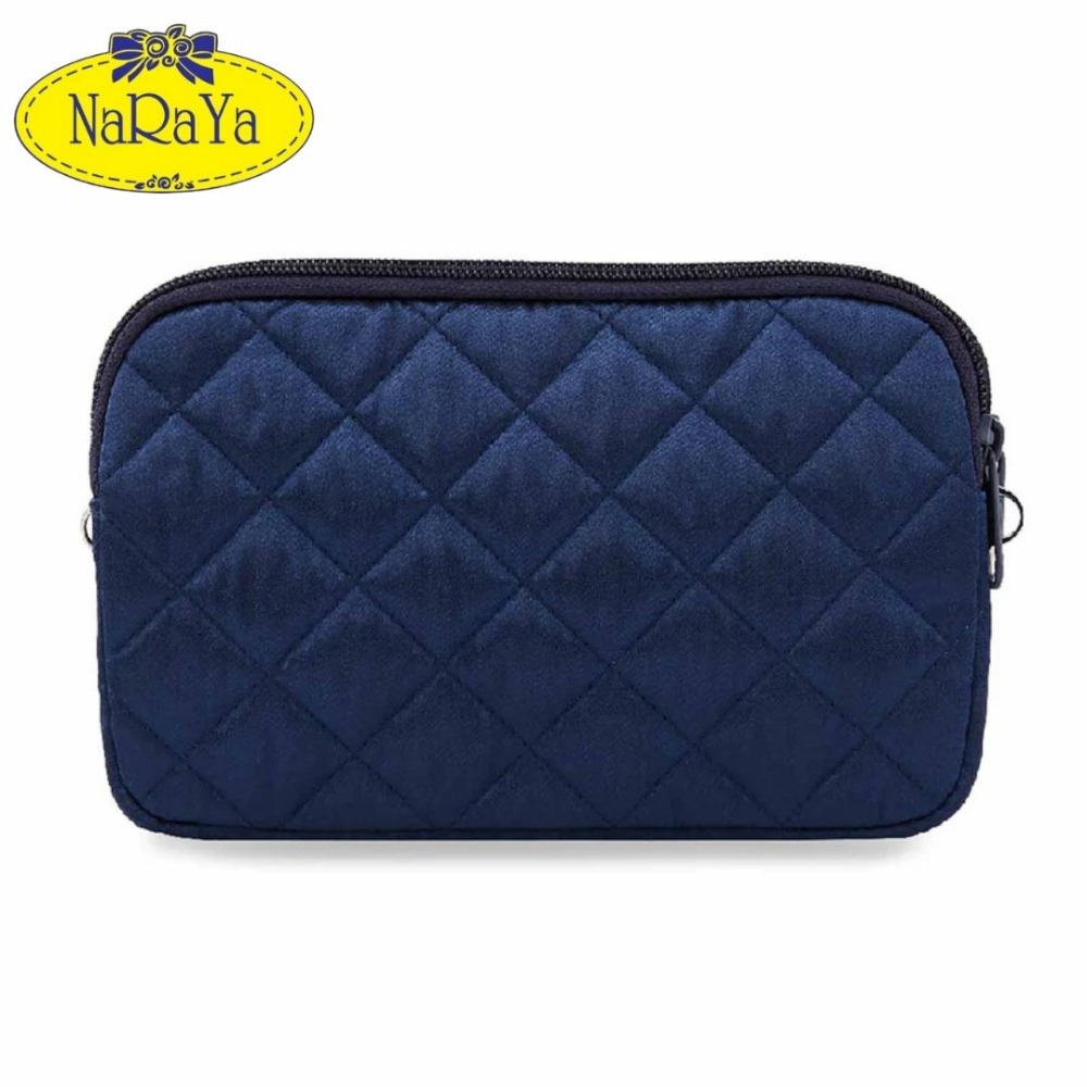 泰國NaRaYa 緞面 小方包 迷你 斜背包 可愛 菱格 小香風 女生肩背包 可拆式背帶 輕量 小包 外出 約會-規格圖6