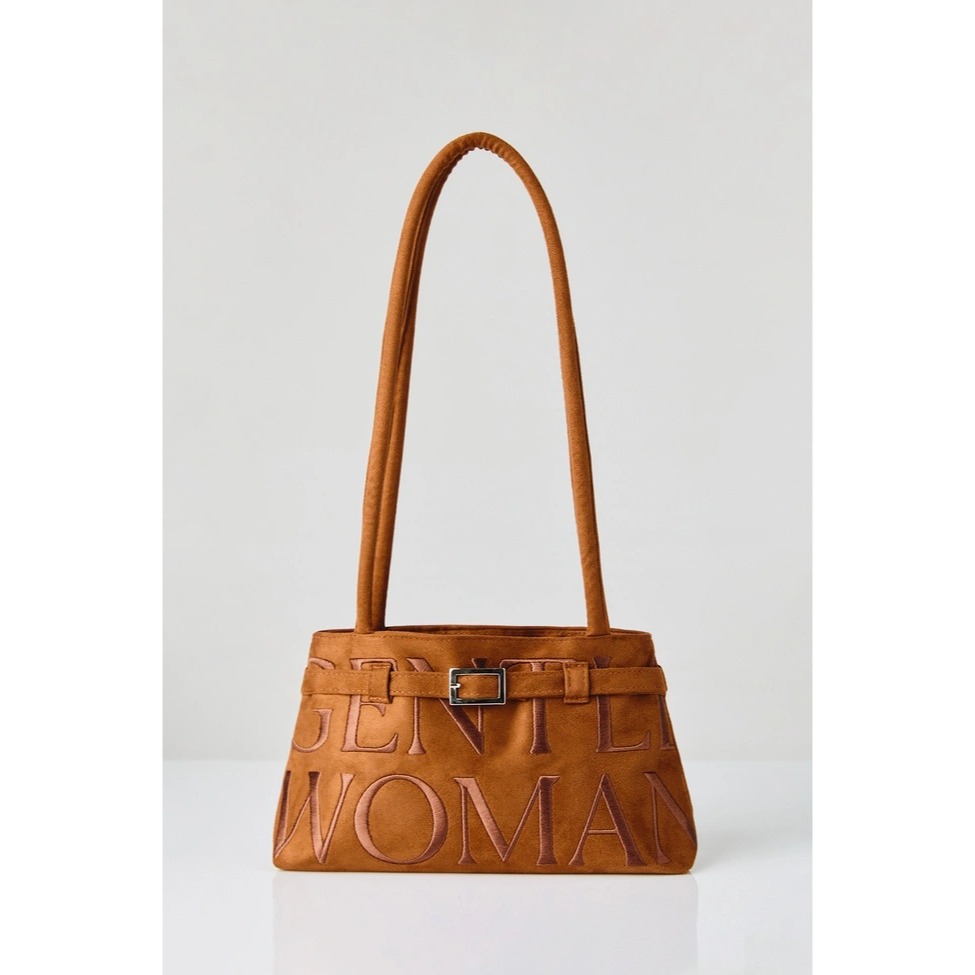 泰國GENTLEWOMAN 葉芷妤代言 秋冬 麂皮可頌水餃包 新款水餃包 gentlewoman新款 咖啡色-細節圖7