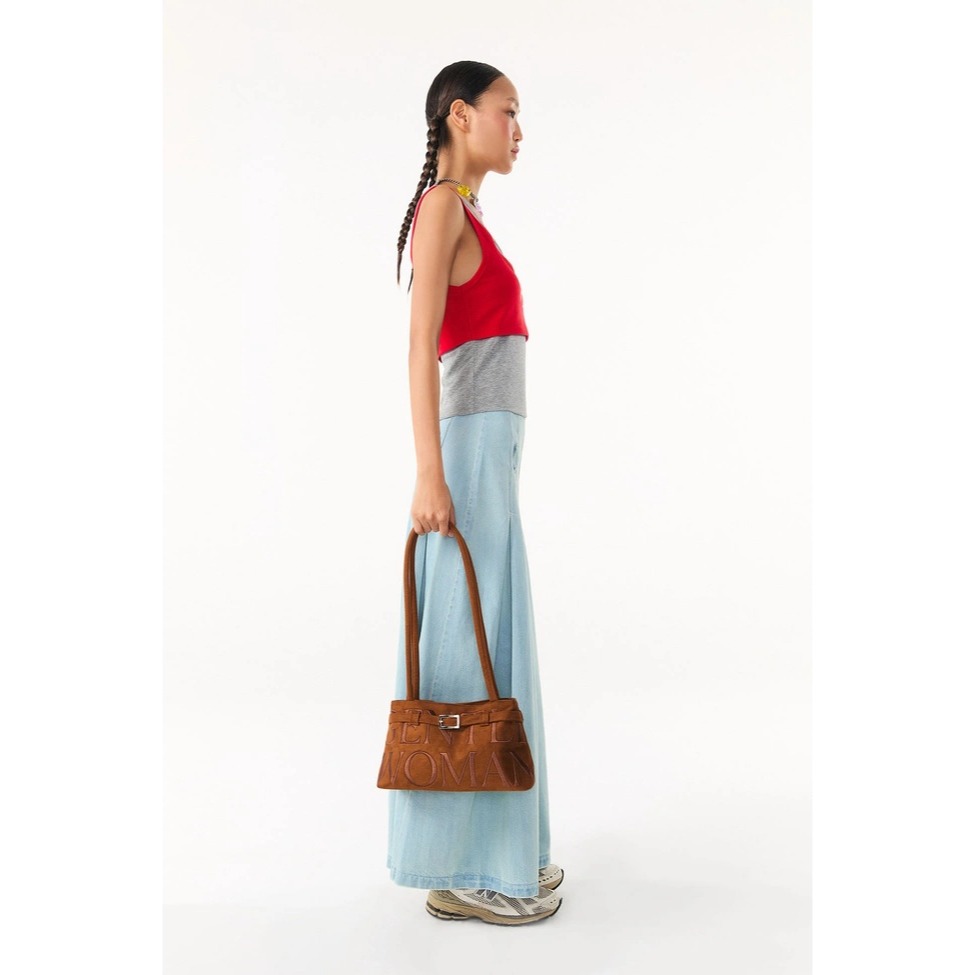 泰國GENTLEWOMAN 葉芷妤代言 秋冬 麂皮可頌水餃包 新款水餃包 gentlewoman新款 咖啡色-細節圖10