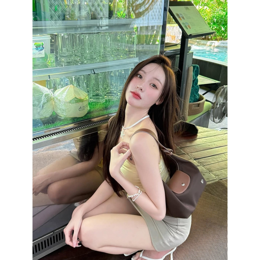 泰國PONY包包 熱銷款 PONY Mo-ya腋下包S款手提 斜背 肩背 小尼龍 Moya掀蓋腋下包-細節圖6