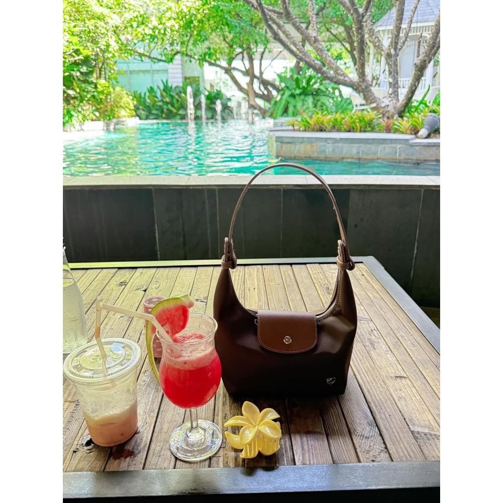 泰國PONY包包 熱銷款 PONY Mo-ya腋下包S款手提 斜背 肩背 小尼龍 Moya掀蓋腋下包-細節圖7