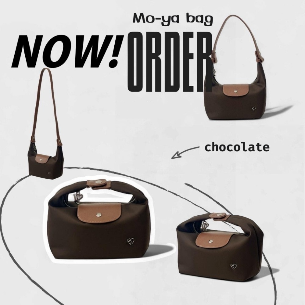 泰國PONY包包 熱銷款 PONY Mo-ya腋下包S款手提 斜背 肩背 小尼龍 Moya掀蓋腋下包-規格圖11