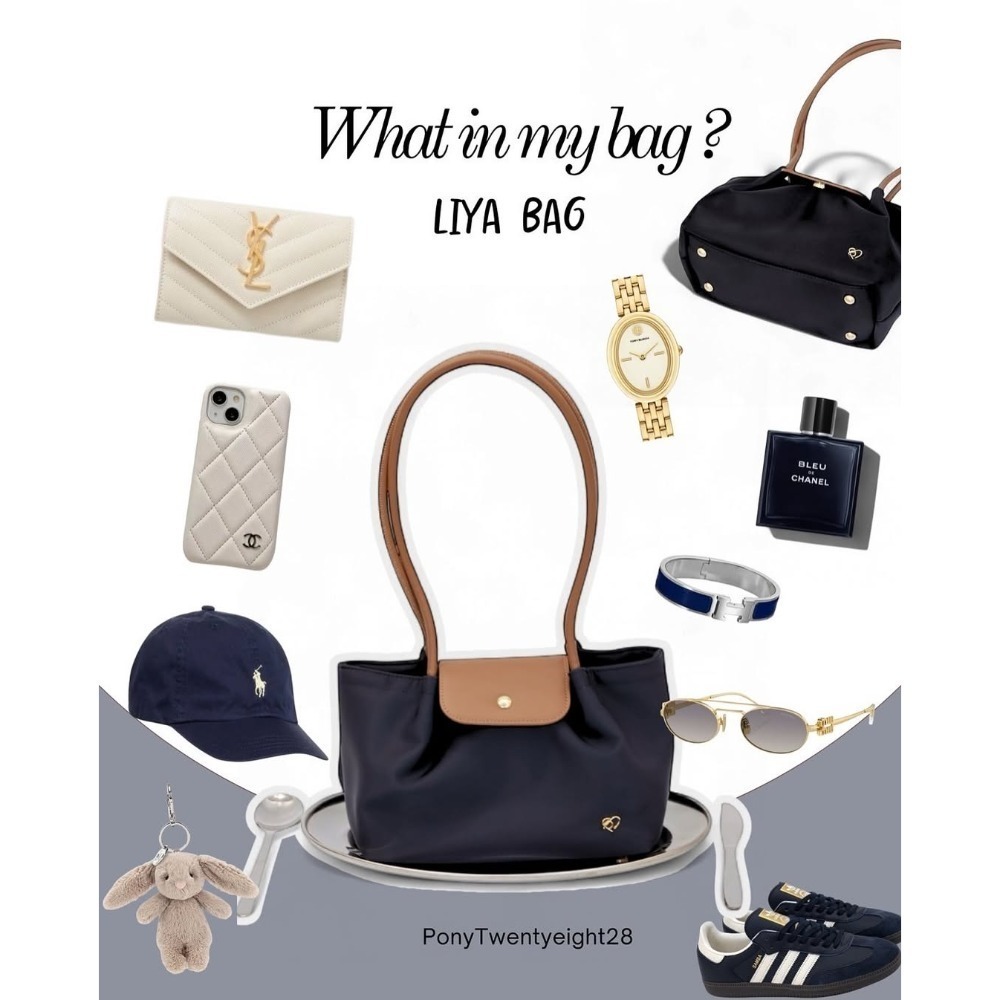 泰國 PONY包 LiYa 掀蓋長柄尼龍包｜美拉德色系｜輕量百搭肩背包 ponypony包-規格圖10