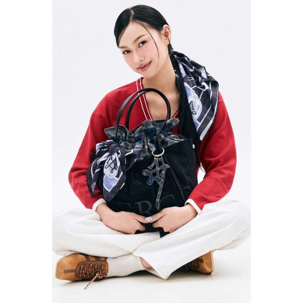 MERGE 官方正品 泰國🇹🇭潮牌 MERGE Merge 麂皮托特包 手提包 背提兩用包-細節圖6