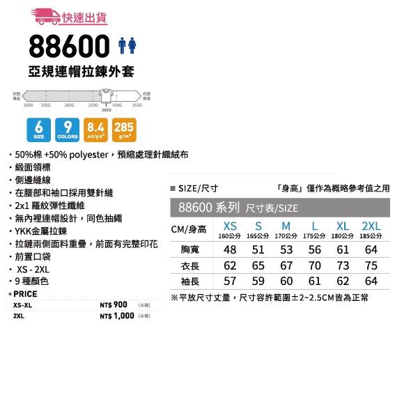 【Gildan】88600 亞規連帽拉鍊外套 素色連帽外套 素色 情侶裝 YKK金屬拉鍊 保暖外套 外套-細節圖3