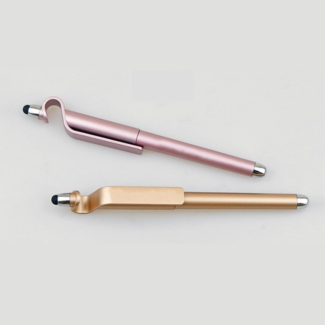 【手機架】【觸控筆】【中性筆】【客製化】C型觸控中性筆 少量客製化 追劇神器 廣告筆 行銷用品 婚禮小物-細節圖3