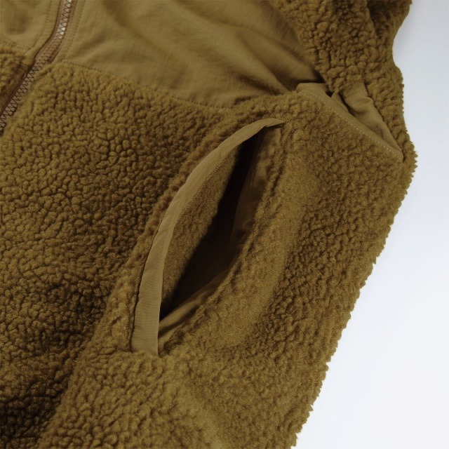 日本】原廠授權立即出貨】UA 7495 United Athle 羔羊毛 立領 毛絨外套 防風外套 休閒外套 復古外套-細節圖5