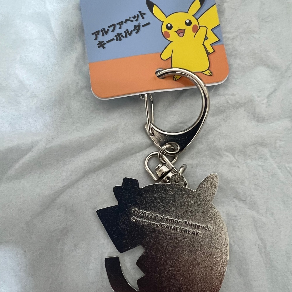 寶可夢皮卡丘英文字母C鑰匙圈-細節圖2