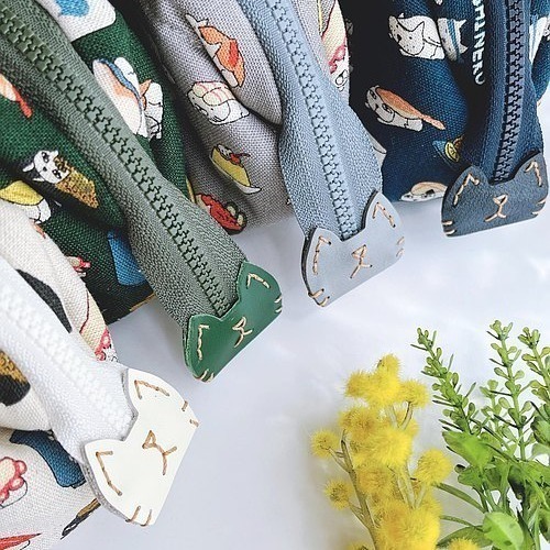 貓壽司收納包/快速出貨/筆袋/化妝包/收納包/日本進口布-細節圖2