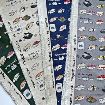 貓壽司收納包/快速出貨/筆袋/化妝包/收納包/日本進口布-細節圖9