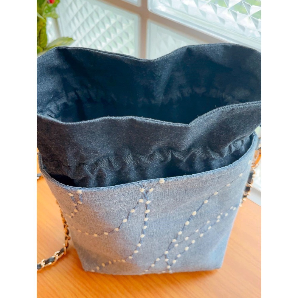 網紅三層束口包/歐洲進口刺繡布-細節圖3