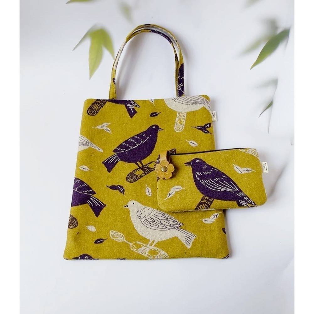 現貨限定/生日禮/日本製布小梯包+同款小零錢包+溫馨小卡片-規格圖11