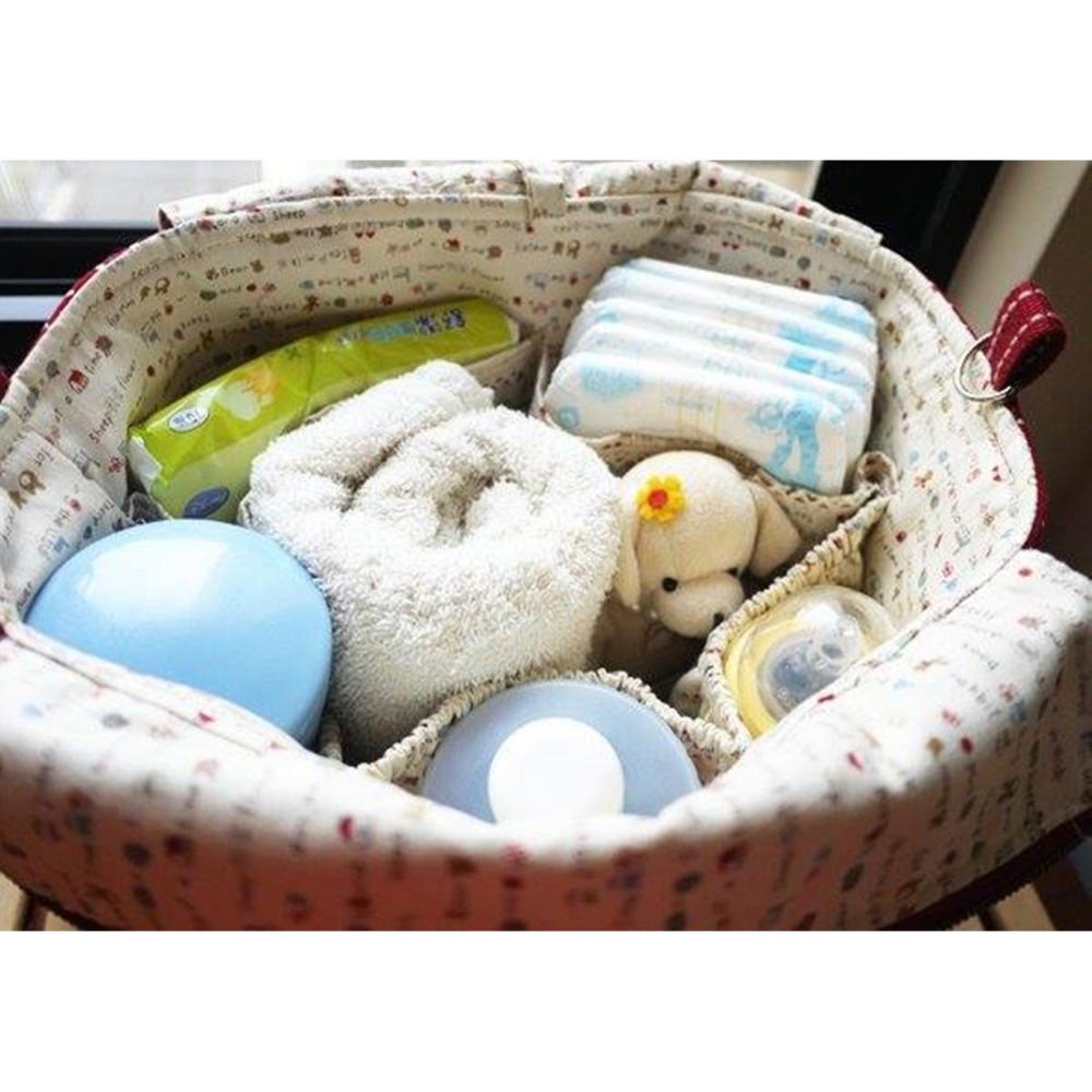 多格層媽媽包/現貨/附背帶/底板/椿花-細節圖5