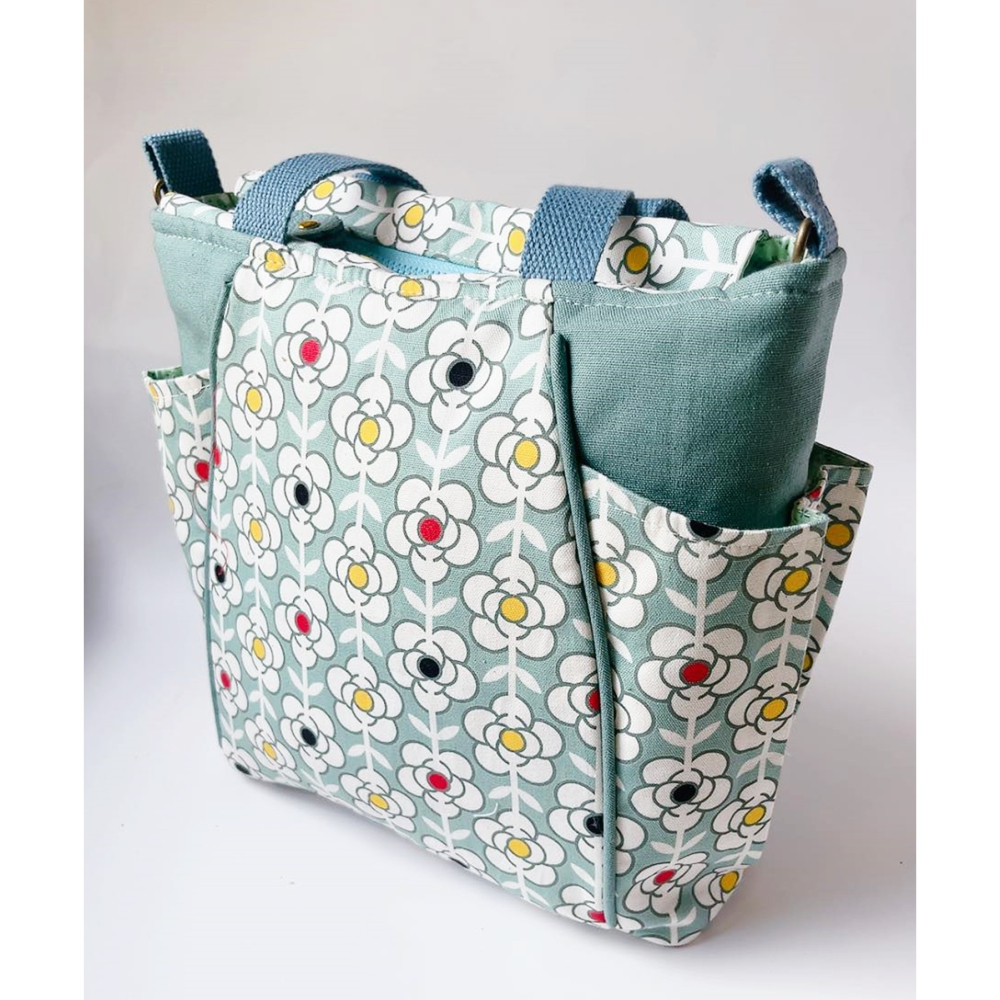 多格層媽媽包/現貨/附背帶/底板/椿花-細節圖10