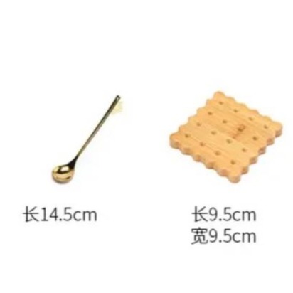 囍字雙杯禮盒組 對杯 保冷杯 餅乾杯墊 攪拌匙-細節圖4