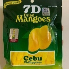7D 菲律賓 芒果乾 100g 包裝有QR code可驗證