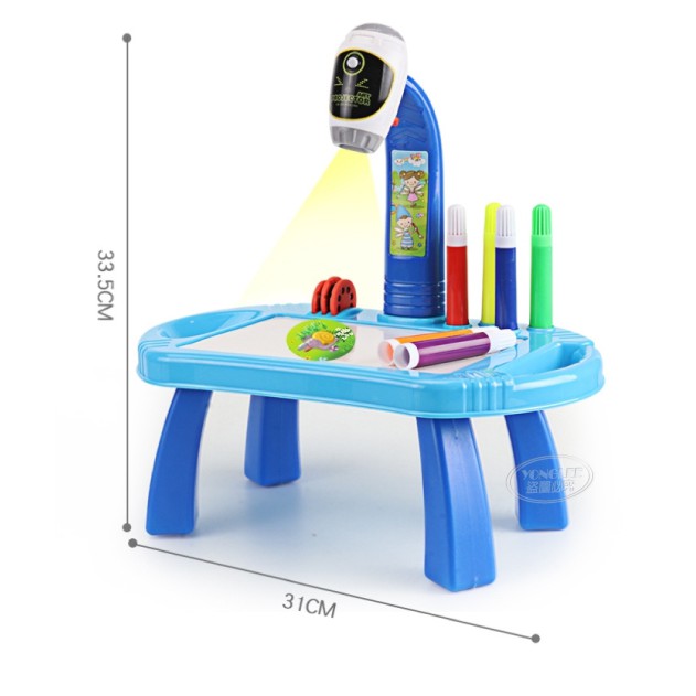 兒童投影繪畫桌 贈送 4塊投影片 32種有趣圖案隨意切換-細節圖8