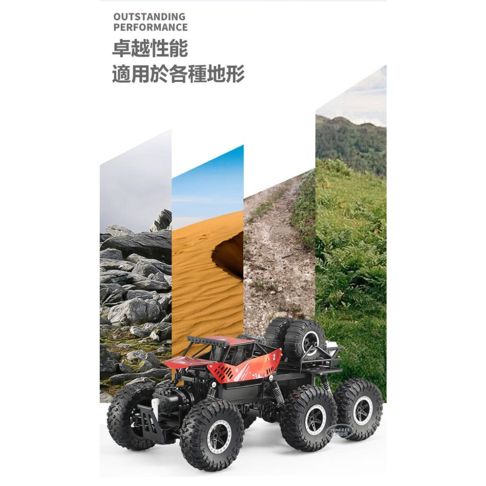 六輪四驅動力合金攀爬車-細節圖4