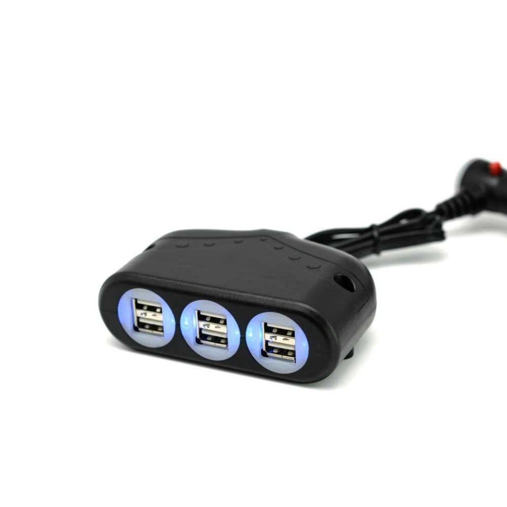 台灣製 Cliff Top 9.9A 車充 充電器 點煙器擴充 車用快充 車用 車充 (6孔高速USB)-細節圖7