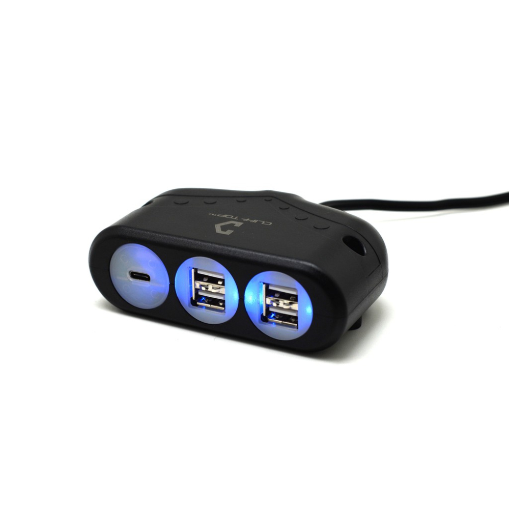台灣製 Cliff Top 車充 充電器 點煙器擴充 51W USB-C + USB A 車用 車充 Type C-細節圖7