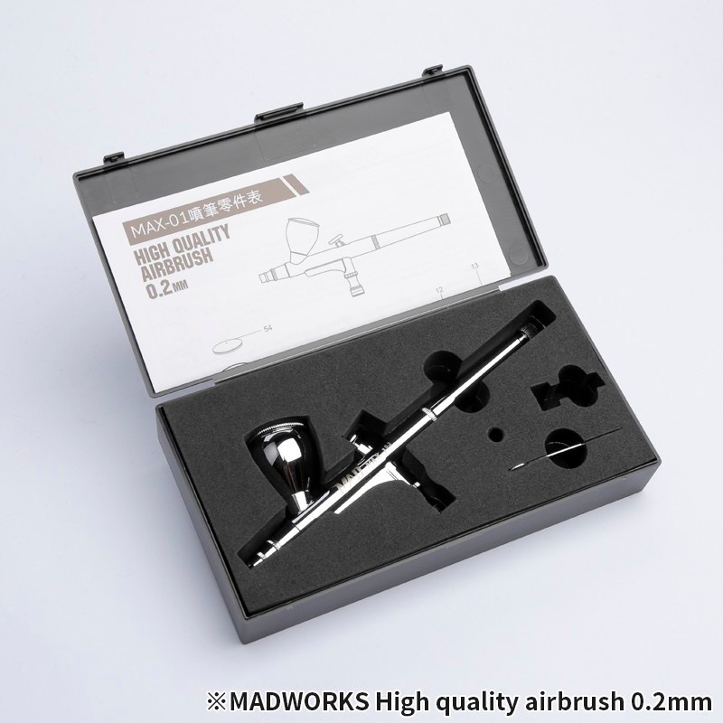 【工匠模型】MADWORKS 雙動式 噴筆 0.2mm 0.3mm 0.5mm 噴槍-細節圖3