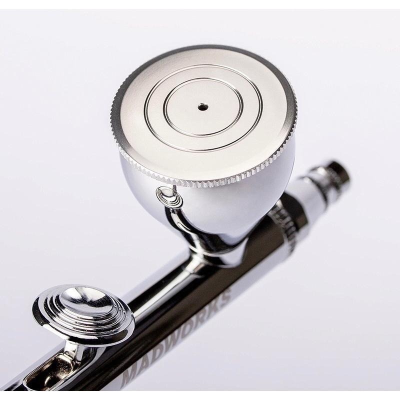 【工匠模型】MADWORKS JM-00 噴筆 0.35 附調壓閥 可換噴杯 子彈型噴嘴-細節圖4