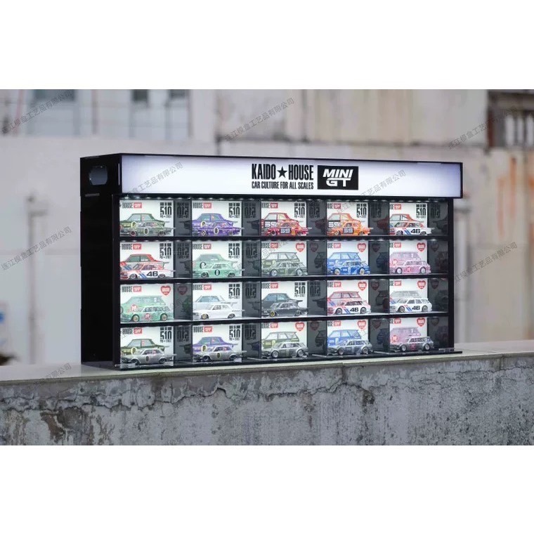 【工匠模型】MINI GT 多美 TLV 小車 1:64 模型車展示盒 25格 防塵展示櫃 壓克力展示盒 收納盒 帶燈-細節圖6