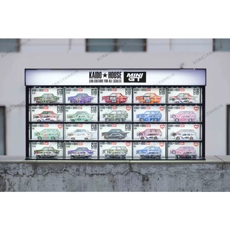 【工匠模型】MINI GT 多美 TLV 小車 1:64 模型車展示盒 25格 防塵展示櫃 壓克力展示盒 收納盒 帶燈-細節圖7