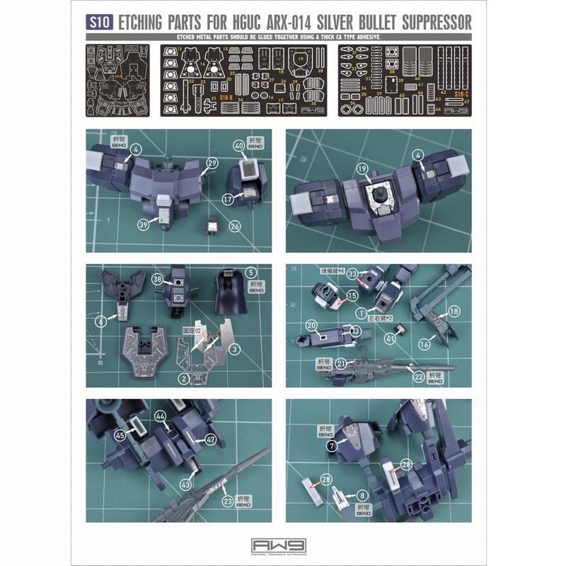 【工匠模型】AW9 S10 HG 1/144 銀彈 改套 金屬蝕刻片 改造套件 MADWORKS 鋼魂-細節圖3