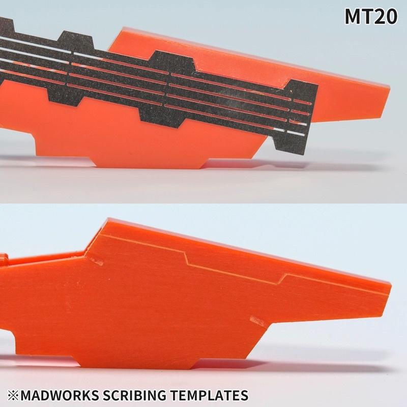 【工匠模型】Madworks MT- 20 21可定位對稱型刻線模板 鋼魂-細節圖2
