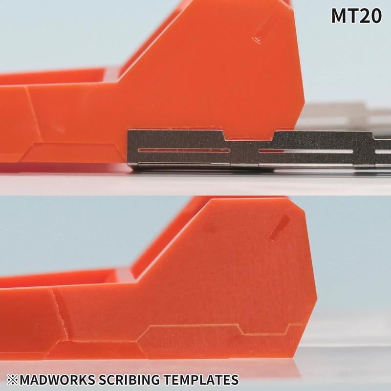 【工匠模型】Madworks MT- 20 21可定位對稱型刻線模板 鋼魂-細節圖3