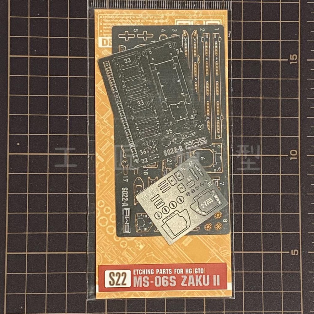 【工匠模型】AW9 S22 HG1/144 GTO MS-06S ZAKU 夏亞專用 薩克2 紅色彗星薩克 蝕刻片水貼-細節圖7