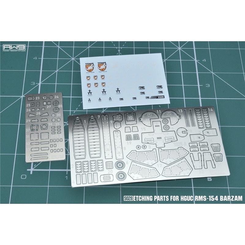 【工匠模型】AW9 S028 HGUC PB限定 RMS-154 S28 巴薩姆(A.O.Z RE-BOOT版)-細節圖3