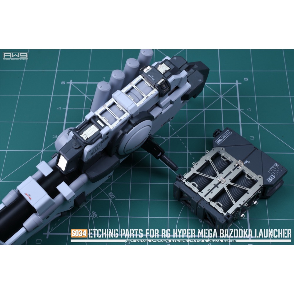 【工匠模型】S034 1/144 RG PB 海牛鋼彈米家粒子砲蝕刻片水貼改套 MADWORKS S34-細節圖4