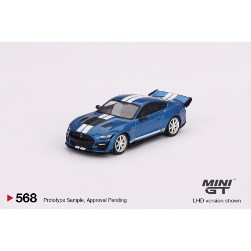 ￼【工匠模型】MINI GT 1/64 #568 Ford Shelby GT500 Dragon Snake 藍色