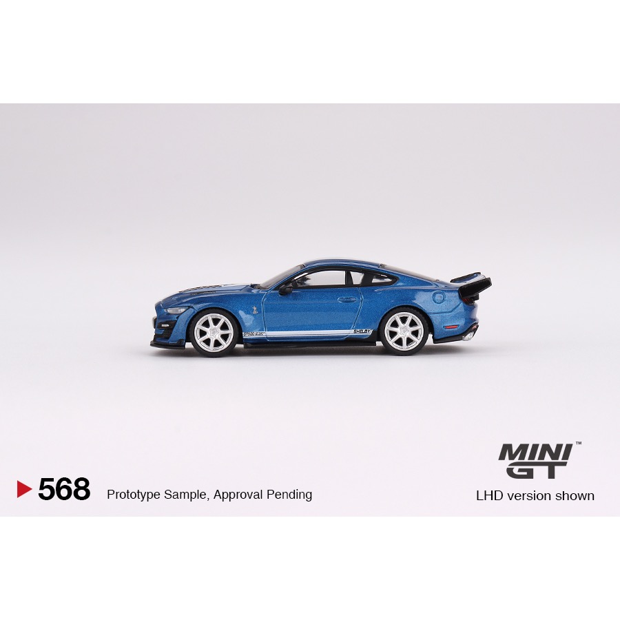 ￼【工匠模型】MINI GT 1/64 #568 Ford Shelby GT500 Dragon Snake 藍色-細節圖2