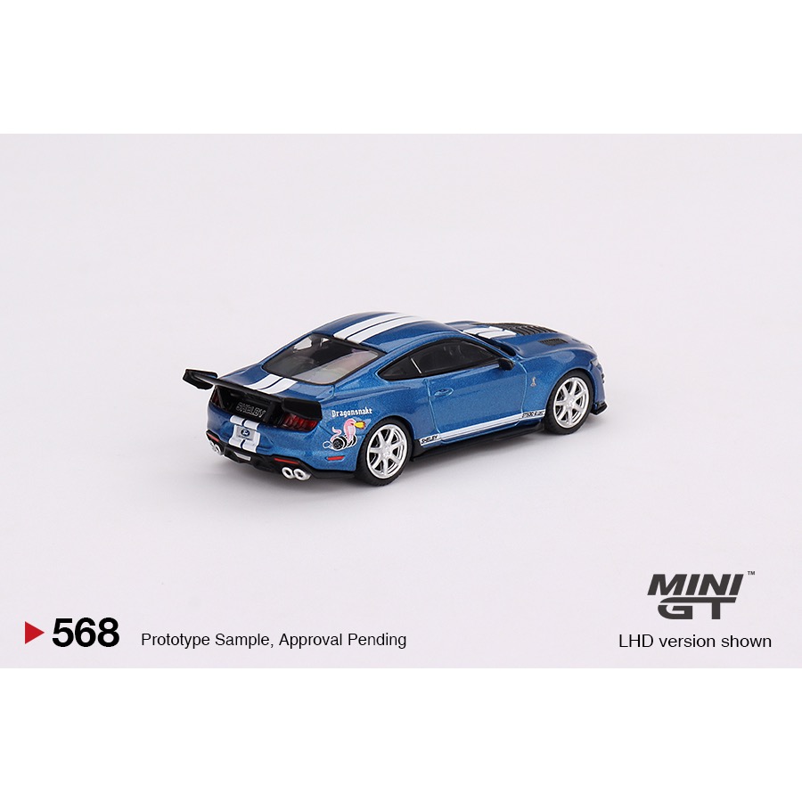 ￼【工匠模型】MINI GT 1/64 #568 Ford Shelby GT500 Dragon Snake 藍色-細節圖3